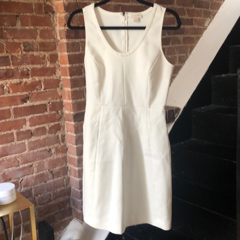 White j crew dress